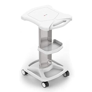NEOCHY Movable Trolleys, Household Serving Cart Rolling Equipment Cart with Wheels,Beauty Salon Trolleysuitable for Placing Various Instruments/White/46 * 38 * 73Cm