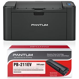 Pantum P2502W Compact Monochrome Wireless Laser Printer with 1 Pack PB-211EV 1600 Pages Yield Toner Cartridge
