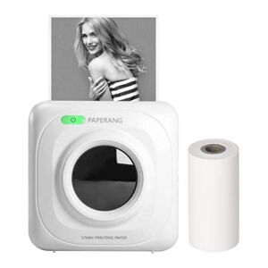 PAPERANG P1 Mini Pocket Printer BT Wireless Thermal Printer Portable Mobile Printer 200dpi for Photo Picture Receipt Memo Note Label Sticker Compatible with Android iOS Windows Mac