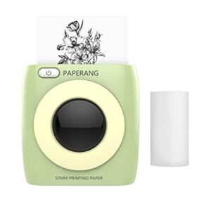 PAPERANG P2 Mini Pocket Printer BT Wireless Printer Portable Thermal Printer 300dpi for Photo Picture Receipt Memo Note Label Sticker Compatible with Android iOS Windows Mac