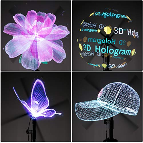 VEVOR 3D Holographic Fan 42cm Diameters Hologram Fan with 224 Led Lamps 3D Hologram Projector 450×224 Resolution Holographic Led Fan Display Support for Windows XP/7/8/10/Android Advertising Display | The Storepaperoomates Retail Market - Fast Affordable Shopping