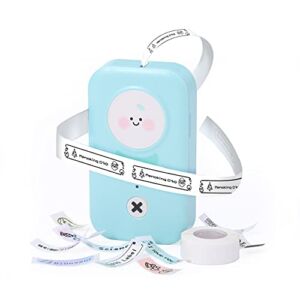 Memoking D30 Label Maker – Portable Label Printer Bluetooth Mini Bluetooth Label Maker Machine with Tape, Compatible with Phomemo D30 Printer, iOS Android Ideal for Jar Toy Dresser Organization