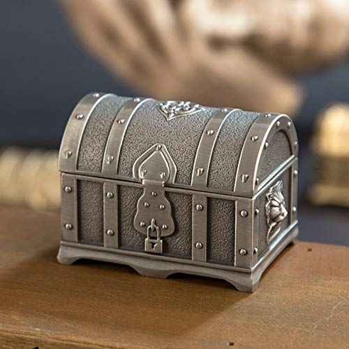 Petyoung Vintage Bronze Jewellery Storage Box Antique Trinket Organizer Box Zinc Alloy Treasure Chest Stor for Wedding Christmas Birthday Gift | The Storepaperoomates Retail Market - Fast Affordable Shopping