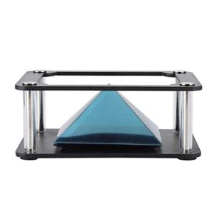 Dpofirs 3D Holographic Display Pyramid Stands Projector, 3.5-6 Inch Mobile Smartphone Hologram, for Corporate Product Display, Cartoon Interaction, Personal Entertainment(Cylindrical)