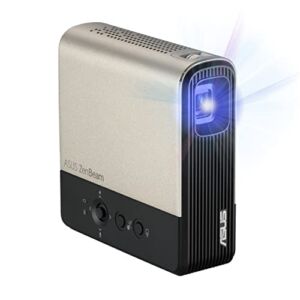 ASUS ZenBeam E2 Mini LED Portable Wireless Projector – 300 LED lumens, Auto Portrait Mode for Smartphone mirroring, 4 Hour Video Playback, Power Bank, 5W Speaker, USB, HDMI