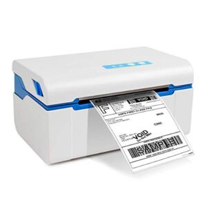 Shipping Label Printer, Micmi Commercial Direct Thermal Desktop Label Printer Support Amazon Ebay PayPal Etsy Shopify Shipstation Stamps.com Ups USPS FedEx DHL Support Windows, 4×6 inch Not for Mac