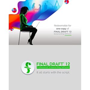 Final Draft 12 – Professional Screenwriting Software for Television, Film, Stage, & Graphic Novel Scripts – Program Available for Mac and PC Platforms
