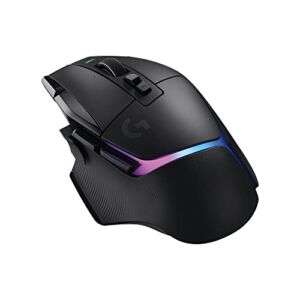 Logitech G502 X PLUS LIGHTSPEED Wireless RGB Gaming Mouse – Optical mouse with LIGHTFORCE hybrid switches, LIGHTSYNC RGB, HERO 25K gaming sensor, compatible with PC – macOS/Windows – Black
