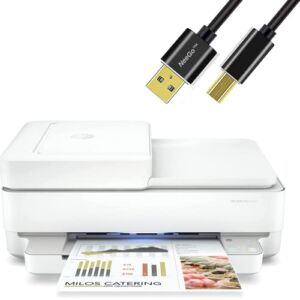 NEEGO H-P Wireless Inkjet Color Printer Mobile Print, Scan & Copy, Auto Document Feeder Features 2-Sided Printing, Multi-Page scanning, Smart contextual Control Panel Buttons with 6 ft Cable