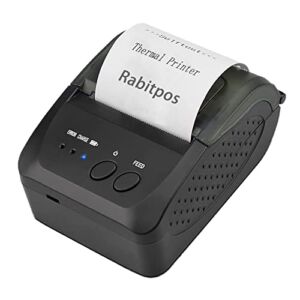 Bluetooth Receipt Printer, 58mm Mini Portable Personal Bill Printer Wireless,Mobile Thermal POS Printer for Small Business, Supports Android/Windows, Not-Square, NOT-iOS