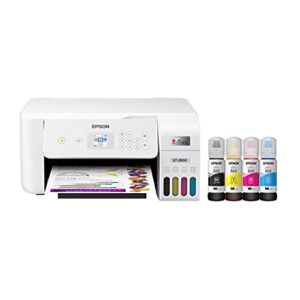 Epson EcoTank ET-2800 Wireless Color All-in-One Cartridge-Free Supertank Printer with Scan and Copy â€“ The Ideal Basic Home Printer – White