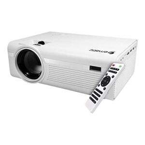 Ematic EPJ590WH Portable Projector 800 x 480 Native Resolution Support 1080p Video Source, Gaming Console, PC, Laptop, Streaming Devices and More
