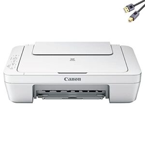Canon PIXMA 2522 Series All-in-One Color Inkjet Printer I Print Copy Scan I 60 Sheets Paper Tray I Up to 8.0 ipm² Print Speed I Up to 4800 x 600 dpi Print Resolution + Printer Cable