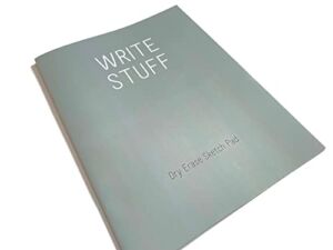 Write Stuff Dry Erase Notebook – Whiteboard Notebook – Dry Erase Notepad – Letter Size 8.5 x 11 inches (10 sheets)