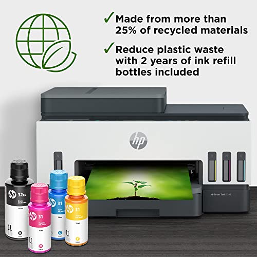 HP Smart -Tank 7301 Wireless All-in-One Cartridge-free Ink Printer, up to 2 years of ink included, mobile print, scan, copy, automatic document feeder (28B70A) | The Storepaperoomates Retail Market - Fast Affordable Shopping