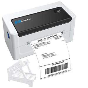 Milestone Shipping Label Printer ,4×6 Desktop Thermal Label Printer for Shipping Packages Small Business, Compatible with USPS,FedEx,Etsy, Shopify,Ebay,Amazon, Compatible Windows and Mac (White)
