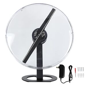 Zunate 3D Hologram Fan Advertising Display, 32cm Hologram Display Fan with 16G Memory and WiFi, 3D Holographic Video Advertisement Player 1400 * 224 Resolution for Store, Shop, Bar Display