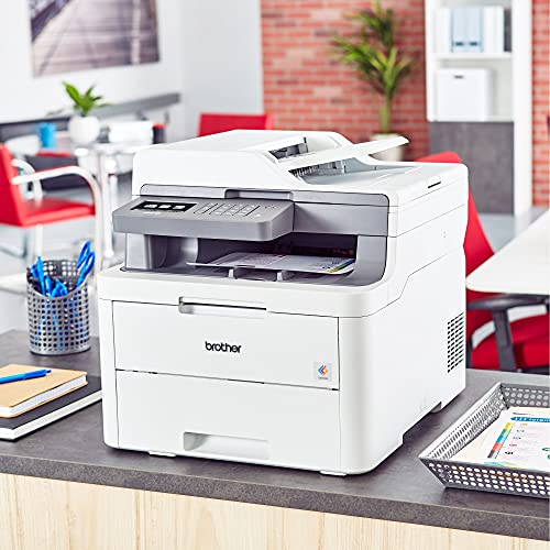 Brother MFC-L3710C Digital Color LED All-in-One Wireless Laser Printer – Print Copy Scan Fax – 3.7″ LCD Touchscreen, 19 ppm, 600 x 2400 dpi, 8.5 x 14 Paper Sizes, 50-Sheet ADF – BROAGE Printer Cable | The Storepaperoomates Retail Market - Fast Affordable Shopping
