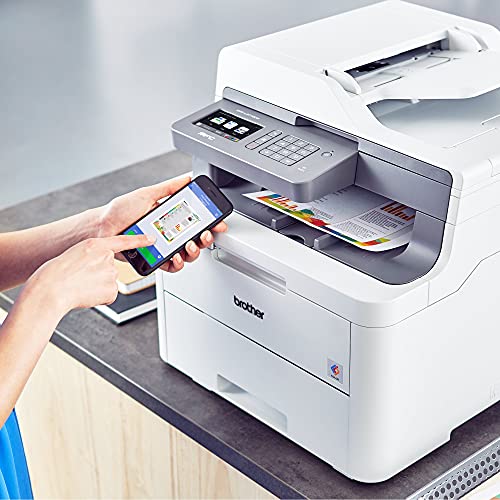 Brother MFC-L3710C Digital Color LED All-in-One Wireless Laser Printer – Print Copy Scan Fax – 3.7″ LCD Touchscreen, 19 ppm, 600 x 2400 dpi, 8.5 x 14 Paper Sizes, 50-Sheet ADF – BROAGE Printer Cable | The Storepaperoomates Retail Market - Fast Affordable Shopping