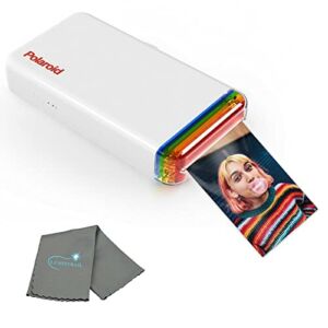 Polaroid Phone Printer Hi Print 2×3 Pocket Photo Printer, Portable Bluetooth Photo Printer for iPhone & Android with Lumintrail Cleaning Cloth