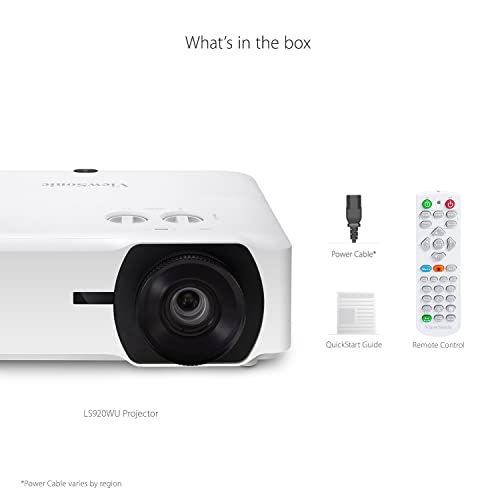 ViewSonic LS920WU 6000 Lumens WUXGA Laser Projector for 300 Inch Screen, Dual HDMI, 4K HDR/HLG Support, 1.6X Optical Zoom for Business and Education | The Storepaperoomates Retail Market - Fast Affordable Shopping