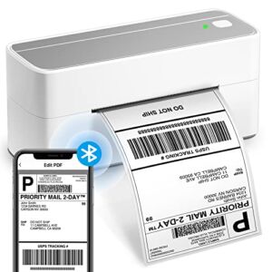 Bluetooth Thermal Shipping Label Printer – Portable Thermal Label Printer for Shipping Packages – Thermal Shipping Label Printer Wireless Label Makers, Compatible with USPS, Shopify, Amazon, Ebay