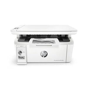 HP Laserjet Pro M28W Wireless All-in-One Monochrome Laser Printer, Ethernet, Print speeds up to 18/19 ppm, Print Scan Copy, Auto-On/Auto-Off, White