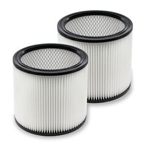 Extolife Replacement Filter Compatible with Shop-Vac 90350 90304 90333 Replacement fits most Wet/Dry Vacuum 5 Gallon and above, Washable Synthetic Material, 2 PACK