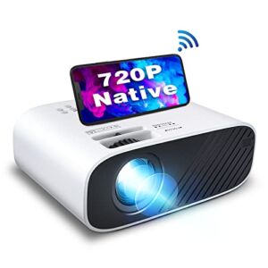 Mini Projector, ELEPHAS Portable Projector for iPhone, 7000L with Synchronize Smartphone Screen, WiFi Projector with 1080P HD/200 Screen Support, Compatible with Android/iOS/TV Stick/HDMI/USB/SD/VGA
