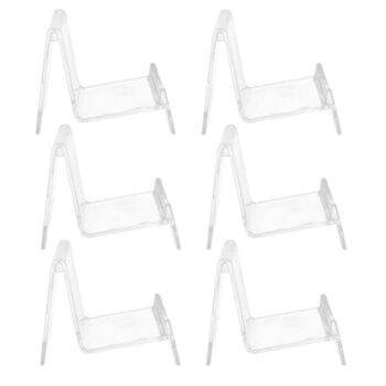 NUOBESTY Acrylic Jewelry Stand 6Pc Clear Purse Display Stand Plastic Wallet Holder Jewelry Display Riser Shelf for Retail Store Shop Storage Organizer Handbag Display Stand | The Storepaperoomates Retail Market - Fast Affordable Shopping