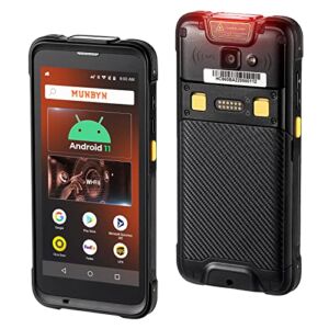2023 New Android Barcode Scanner, Android 11, Mobile Handheld Computer, Wi-Fi 6 MUNBYN Rugged PDA Data Terminal SE4710 Zebra Scanner, 1D 2D QR Barcode Scanner with Case for Retail Warehouse Scanner