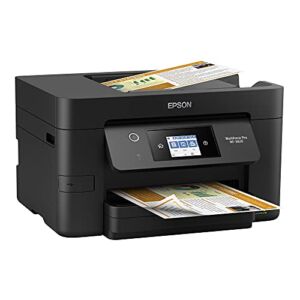 Epson Workforce Pro WF-3820 All-in-One Wireless Color Inkjet Printer, Black – Print Scan Copy Fax – 2.7″ Touchscreen, 21 ppm, 4800 x 2400 dpi, 8.5 x 14, Auto 2-Sided Printing, 35-Sheet ADF, Ethernet