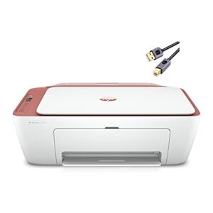 HP DeskJet 2742 Series All-in-One Color Inkjet Printer I Print Copy Scan I Wireless USB Connectivity I Mobile Printing I Up to 4800 x 1200 DPI Up to 7 ISO PPM I Cinnamon + Printer Cable