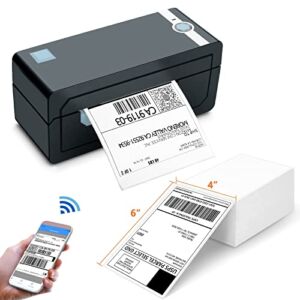 Bluetooth Label Printer & 1 Pack Thermal Labels