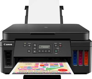 Canon PIXMA G6020 Wireless MegaTank All-in-One Inkjet Printer – Print Copy Scan – 13 ipm, 4800 x 1200 dpi, 8.5 x 14, Auto 2-Sided Printing