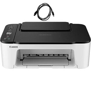 Can-on PIXMA TS3Series Wireless All-in-One Color Inkjet Printer, Scan, Copy for Home, Office with Bools USB Printer Cable.