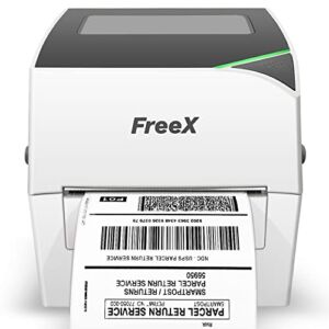 [Intro Offer] FreeX SuperRoll USB Thermal Printer for 4×6 Shipping Labels | 4×6 Shipping Labels Printer | Works with Zebra, Brother, Dymo Labelwriter 4XL, Rollo, Munbyn, MFlabel Labels
