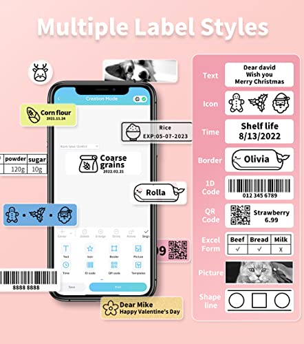 Phomemo New Version Q31 Mini Bluetooth Label Maker Machine with Tape, Thermal Sticker Labeler Machine, Wireless Portable Poket Label Printer Small Handheld Compatible with iOS/Android, For Home,Office | The Storepaperoomates Retail Market - Fast Affordable Shopping