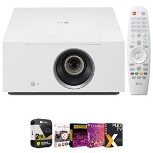 LG CineBeam HU710PW 4K UHD Hybrid Home Cinema Projector Bundle with Premium 2 YR CPS Enhanced Protection Pack and Tech Smart USA Premiere Movies Streaming Digital Download Card