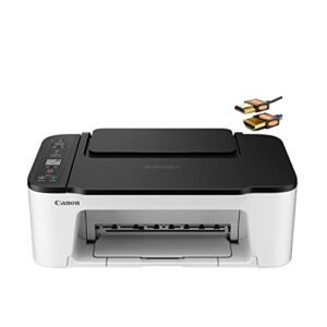 Canon PIXMA TS35 22 Color Inkjet All-in-One Wireless Printer – Print Copy Scan – Mobile Printing – Up to 50 Sheets Paper Tray – Up to 4800 x 1200 dpi – 1.5″ LCD Display + HDMI Cable