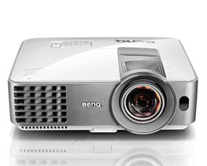 BenQ WXGA DLP Short Throw Projector (MW632ST), 3200 Lumens, WXGA 1280×800, HDMI, 10W Speaker, Keystone, 87”@4.5ft, 1.2x Zoom (Renewed)