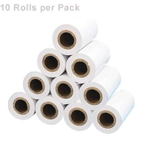 10 Rolls Thermal Paper, 3’1/8 80x30mm POS Receipt Paper Rolls for Thermal Receipt Printer (80mm Receipt Paper)