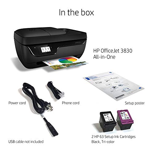 HP OfficeJet 3830 All-in-One Wireless Printer with Mobile Printing, HP Instant Ink & Amazon Dash Replenishment Ready (K7V40A) (Renewed) | The Storepaperoomates Retail Market - Fast Affordable Shopping