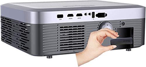 ONN ONA19AV901 Full HD 1080p Native 920X1080 Portable Projector (Includes Roku Streaming Stick) Super Bright 3100 LUMENS UP to 165 Picture Size | The Storepaperoomates Retail Market - Fast Affordable Shopping