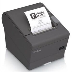 Epson C31CA85656 TM-T88V Thermal Receipt Printer with Power Supply, Energy Star Rated, Ethernet and USB Interface, Dark Gray (Renewed)