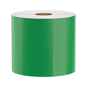 Premium Vinyl Label Tape for DuraLabel, LabelTac, VnM SignMaker, SafetyPro and Others, Green, 4″ x 150′