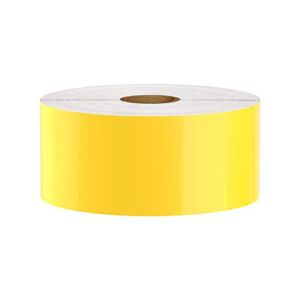 Premium Vinyl Label Tape for DuraLabel, LabelTac, VnM SignMaker, SafetyPro and Others, Yellow, 2″ x 150′