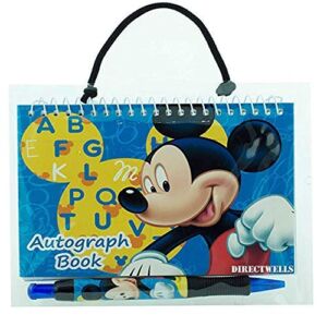 Party Favors Disney Mickey and Minnie Mouse Autograph Note Pads Memo Book- (Mickey Mouse ABC with Pen)