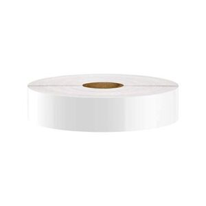 Premium Vinyl Label Tape for DuraLabel, LabelTac, VnM SignMaker, SafetyPro and Others, White, 1″ x 150′