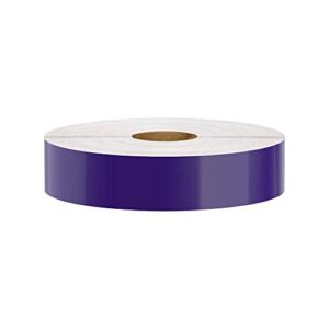 Premium Vinyl Label Tape for DuraLabel, LabelTac, VnM SignMaker, SafetyPro and Others, Purple, 1″ x 150′